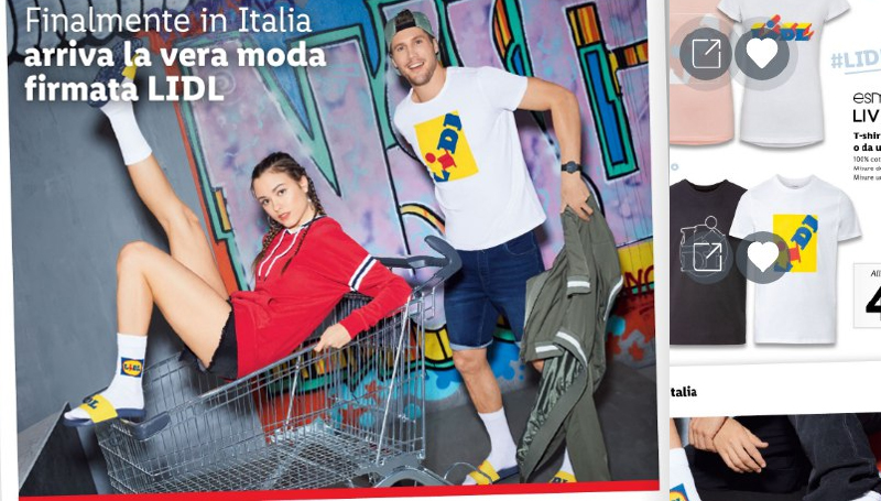 Volantino LIDL promozioni della Linea d'abbigliamento e gli Sneakers