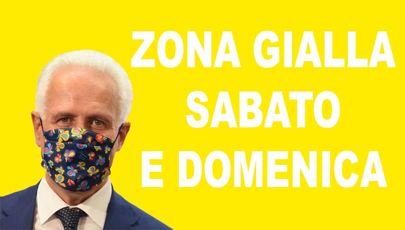 Eugenio Giani, Zona Gialla anche sabato e domenica