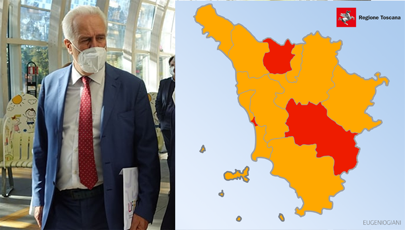 Eugenio Giani Toscana Resta Arancione