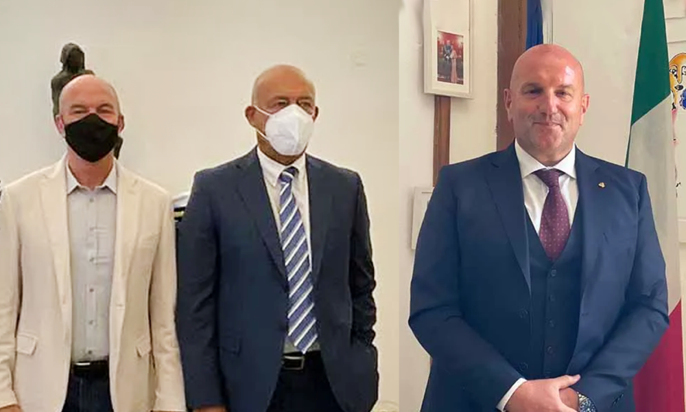 Sindaco Luca Salvetti(sinistra) Prefetto Paolo D’Attili(centro) e Questore Roberto Massucci