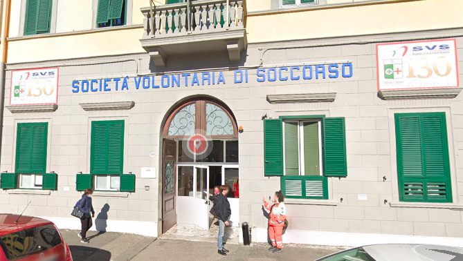 la sede della Pubblica Assistenza di Livorno in via San Giovanni (fonte immagine: Google Maps)
