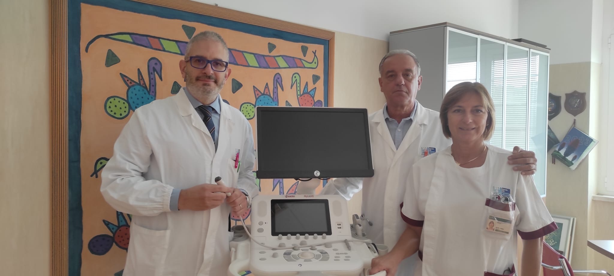 In FOTO i primari Roberto Danieli (Pediatria), Emilio Pasanisi (Cardiologia) e la coordinatrice infermieristica Elena Wust