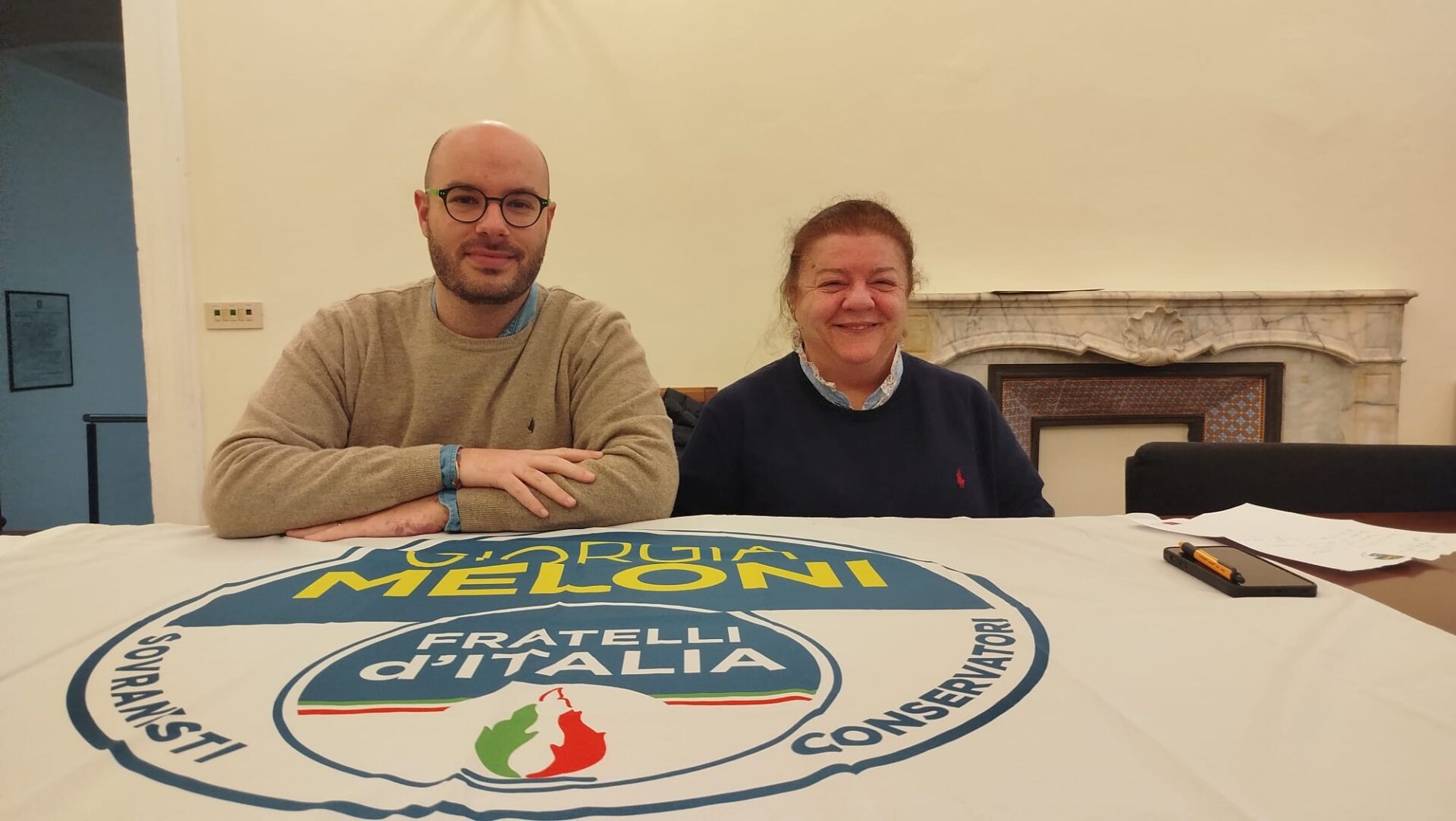Marcella Amadio e Alessandro Perini (FdI)