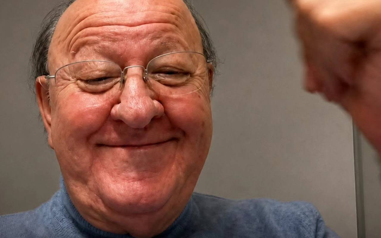 Massimo Boldi sorridente in primo piano