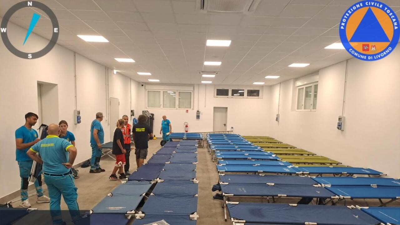 Scout tedeschi accolti dai volontari della Protezione Civile a Livorno