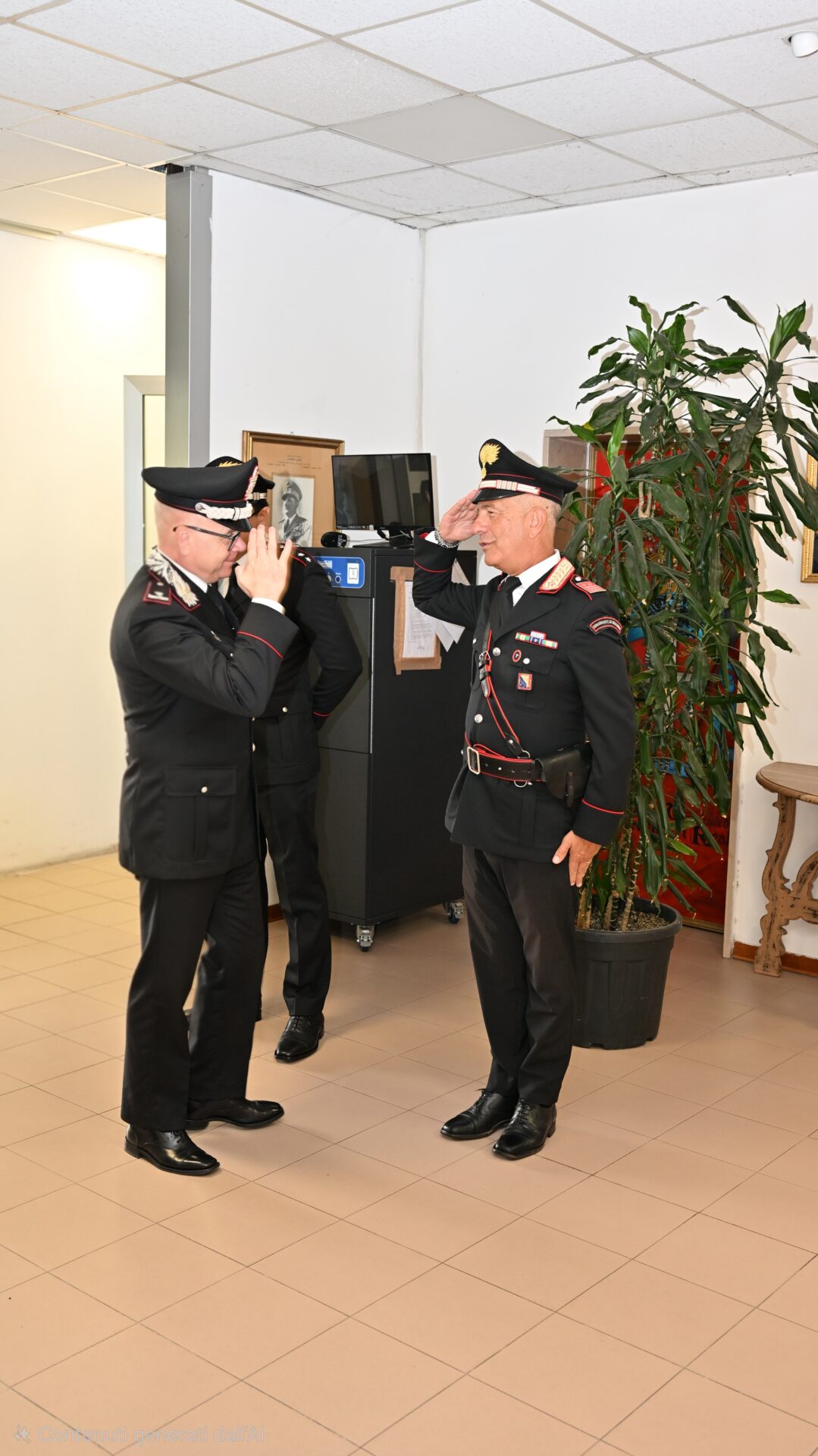 Il generale di brigata Pierluigi Solazzo in visita al Comando Provinciale dei Carabinieri di Livorno