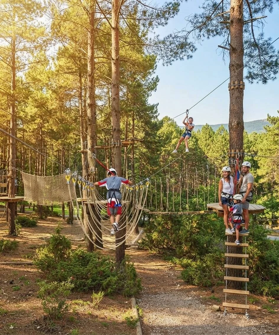 Immagine del bosco di via Biserno a San Vincenzo, potenziale sede del Parco Avventura